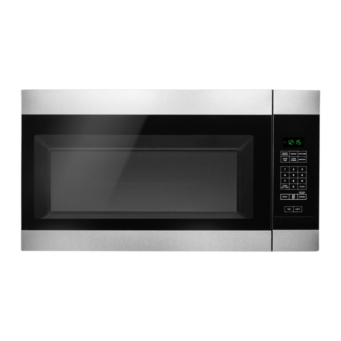 Over the range microwave 1000 W 1.6 cu. ft. Amana YAMV2307PFS  Stainless Capacity 1.6 cubic feet  power 1000 watt  Over the Range