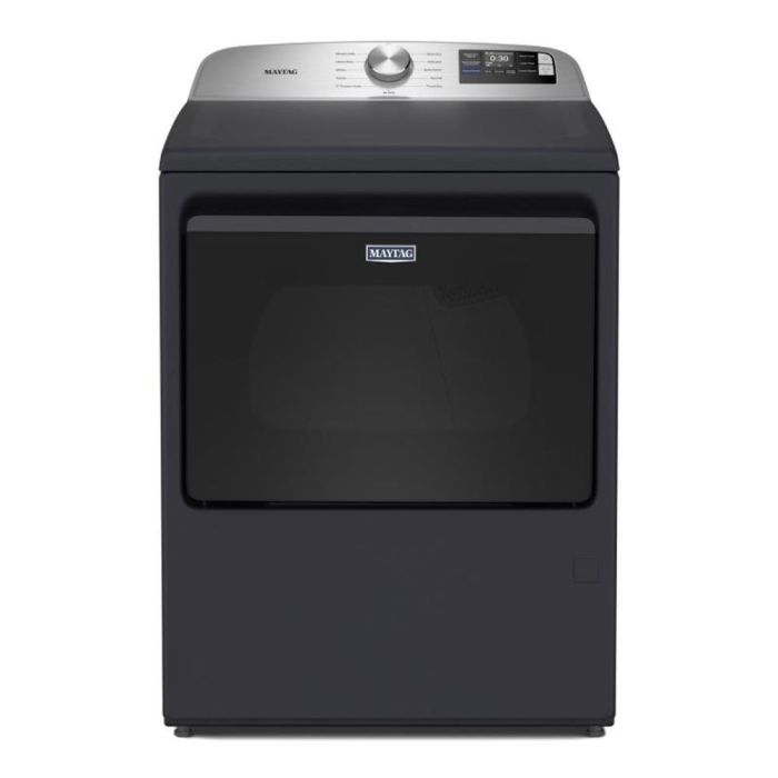 Dryer Maytag YMED6205RF 7.4 cu. ft. in Black  Capacity 7.4 cubic feet Cycles 11   Freestanding  Drying system Ventilated