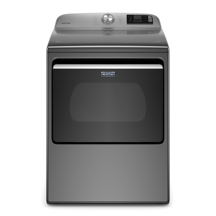 Dryer Maytag YMED6230HC 7.4 cu. ft. in Grey  Capacity 7.4 cubic feet Cycles 11   Freestanding  Drying system Ventilated