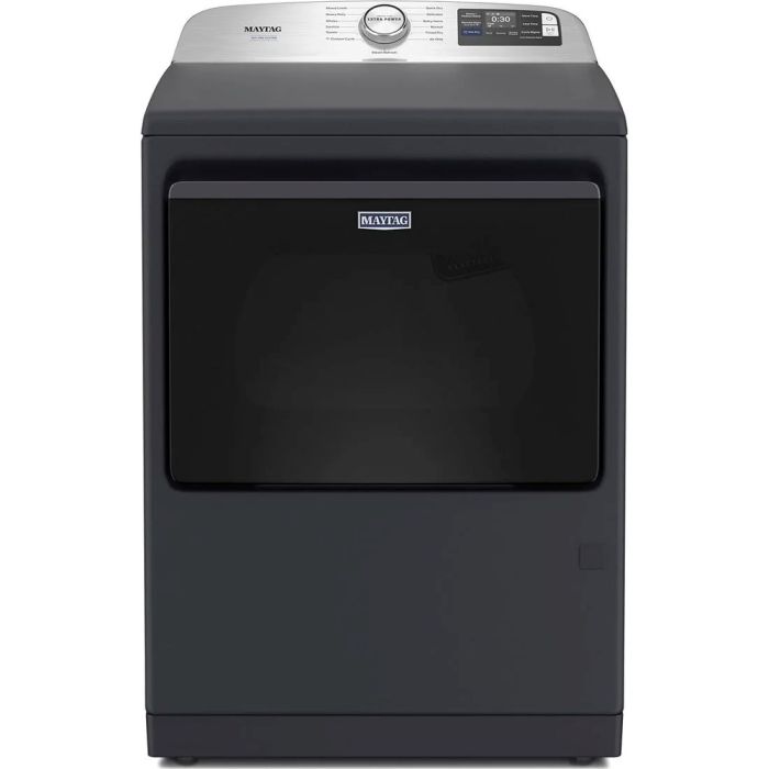 Dryer Maytag YMED7205RF 7.4 cu. ft. in Black  Capacity 7.4 cubic feet Cycles 13   Freestanding  Drying system Ventilated