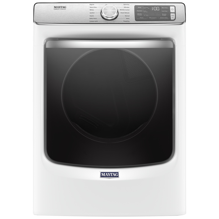 Dryer Maytag YMED8630HW 7.3 cu. ft. in White  Capacity 7.3 cubic feet Cycles 14   Stackable  Drying system Ventilated