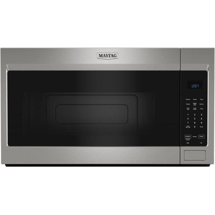 Micro-onde à hotte intégrée 1800 W 1.7 pi. cu. Maytag YMMMS4230PZ  Inox Capacité 1.7 pied cubic  puissance 1800 watt  Hotte sous cabinet