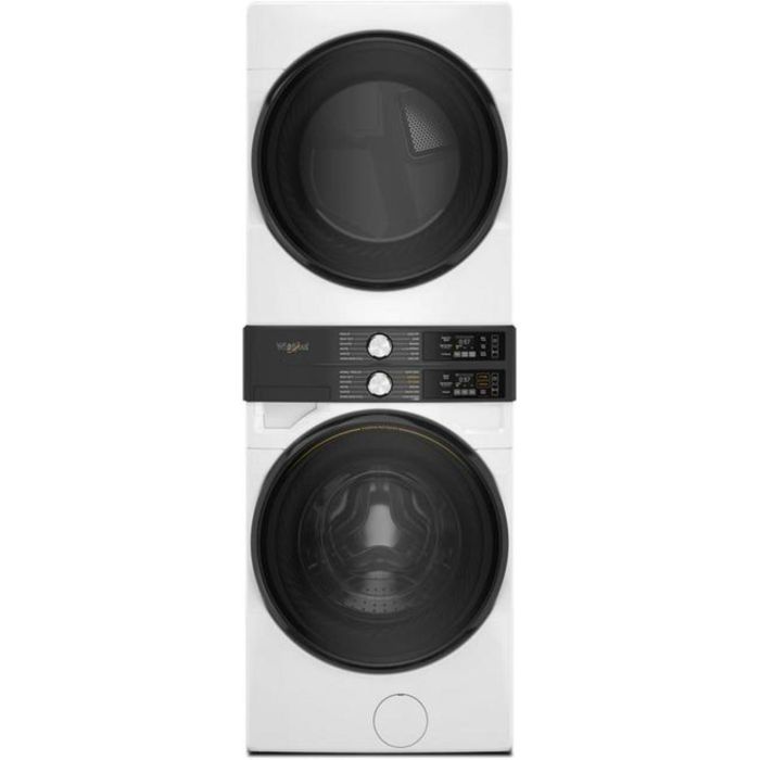 27" White Laundry Center Whirlpool YWEF5727TW Capacity 4.5 cubic feet  12 washing cycles   Ventilated drying system width 27 inches