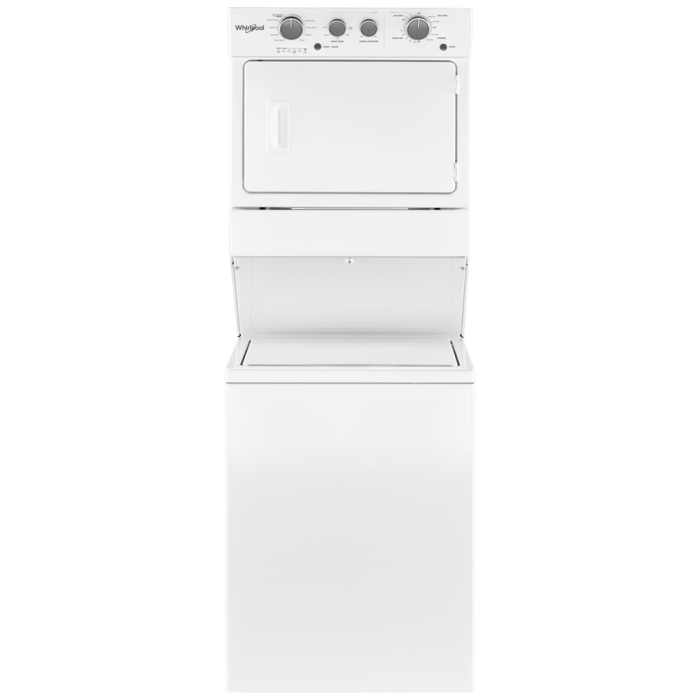 Centre de buanderie Whirlpool, Séchage Ventilé avec chaleur YWET4027HW   cycle nettoyage 9    système séchage Ventilé avec chaleur  largeur 28 pouces