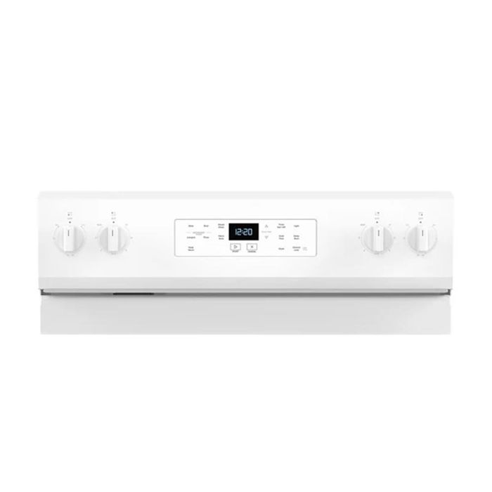 30 In. Ceramic Glass Range Whirlpool YWFES3330RW  White  5 Burners     Capacity 5.3 cubic feet  2400W Watts  Width 30 inches