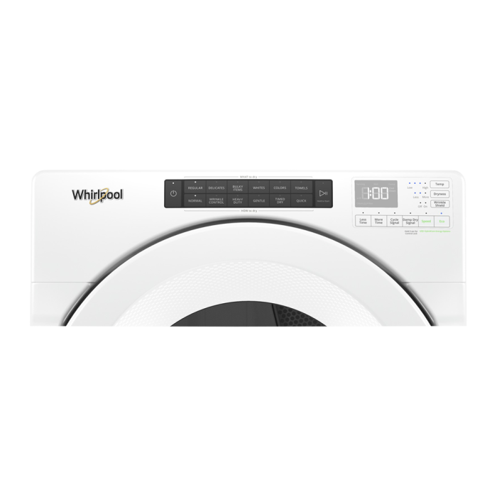 Dryer Whirlpool YWHD560CHW 7.4 cu. ft. in White  Capacity 7.4 cubic feet Cycles 36   Freestanding  Drying system Heat Pump