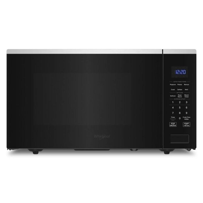Micro-onde 1100 W 1.6 pi. cu. Whirlpool YWMCS7022SZ  Inox Capacité 1.6 pied cubic  puissance 1100 watt  Sur comptoir