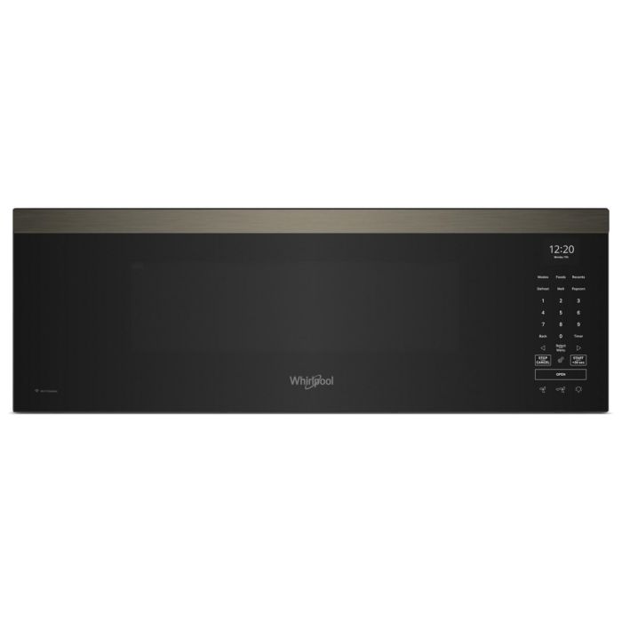 Over the range microwave 900 W 1.1 cu. ft. Whirlpool YWMML5530RV  Black Stainless  Capacity 1.1 cubic feet  power 900 watt  Over the Range