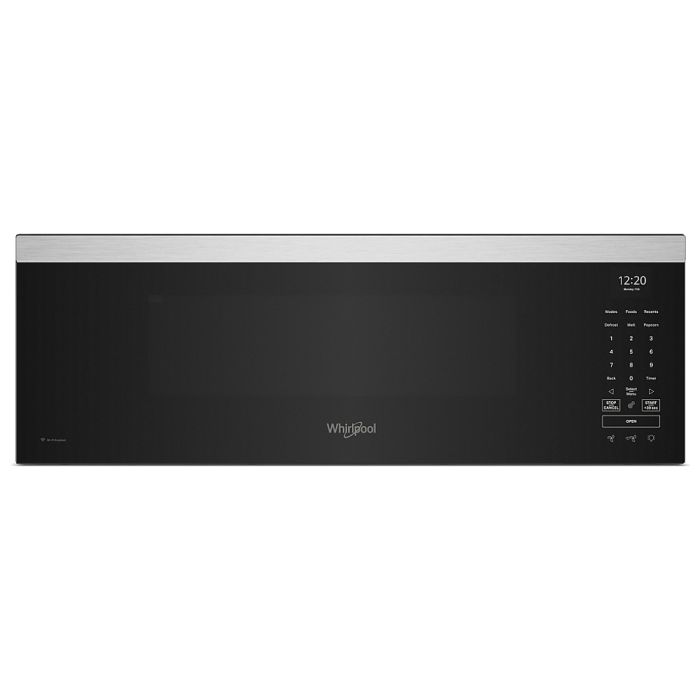 Micro-onde à hotte intégrée 1800 W 1.1 pi. cu. Whirlpool YWMML5530RZ  Inox Capacité 1.1 pied cubic  puissance 1800 watt  Hotte sous cabinet