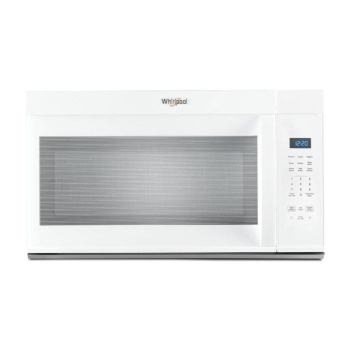 Over the range microwave 900 W 1.7 cu. ft. Whirlpool YWMMS3130RW  White Capacity 1.7 cubic feet  power 900 watt  Over the Range