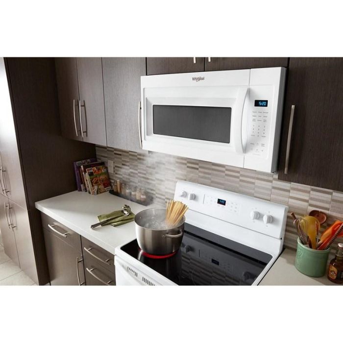 Over the range microwave 1000 W  Whirlpool YWMMS3230SW  White  power 1000 watt  Over the Range