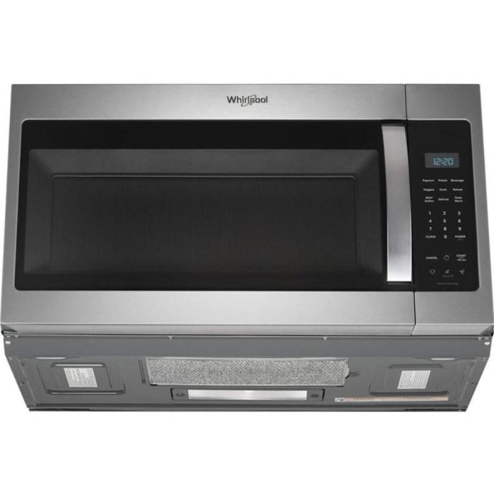 Micro-onde à hotte intégrée 1000 W 1.9 pi. cu. Whirlpool YWMMS3230SZ  Inox Capacité 1.9 pied cubic  puissance 1000 watt  Hotte sous cabinet