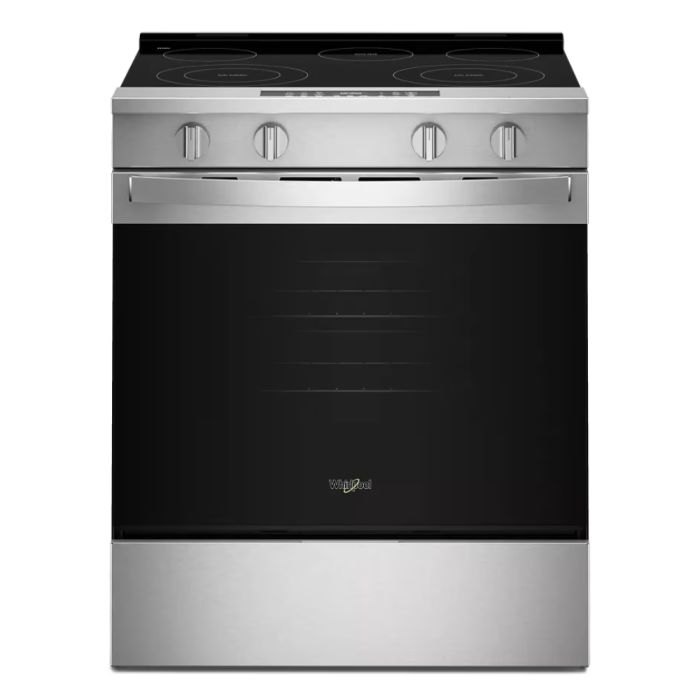 Cuisinière 30 Po. Vitrocéramique Whirlpool YWSES4530TZ  Inox 5 bruleurs     Capacité 5.3 pieds cubes   largeur 30 pouces