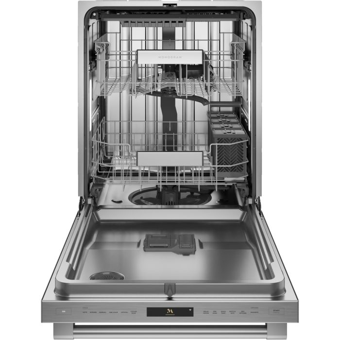 24 In. 38 dB Dishwasher Monogram ZDT900SIYII width 24 inches  38 Decibels  10 cycles  Built-in