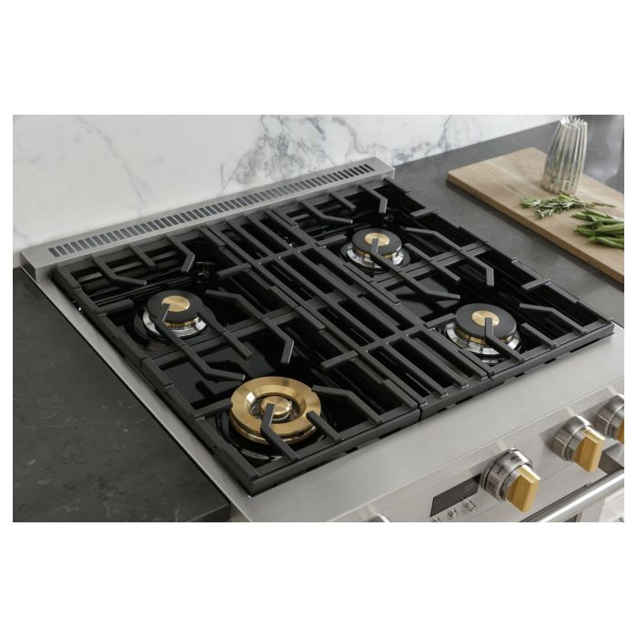 30 In. Gas Range Monogram ZGP304NTSS  Stainless  4 Burners       Width 30 inches