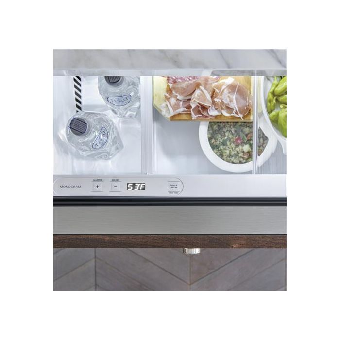 Refrigerator Monogram ZIDS240NSS Panel Ready  Capacity 5 cubic feet Drawer   width 24 inches