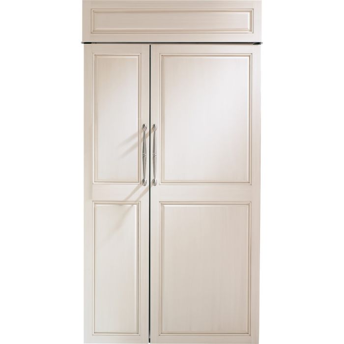 Refrigérateur Monogram ZIS420NNII Panneau Requis Côte à côte largeur 43 pouces Capacité 25.1 pieds cubes