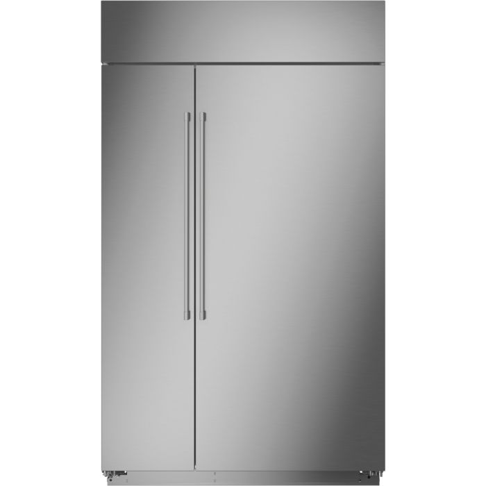Refrigérateur Monogram ZISS480NNSS Inox Côte à côte largeur 48 pouces Capacité 28.6 pieds cubes