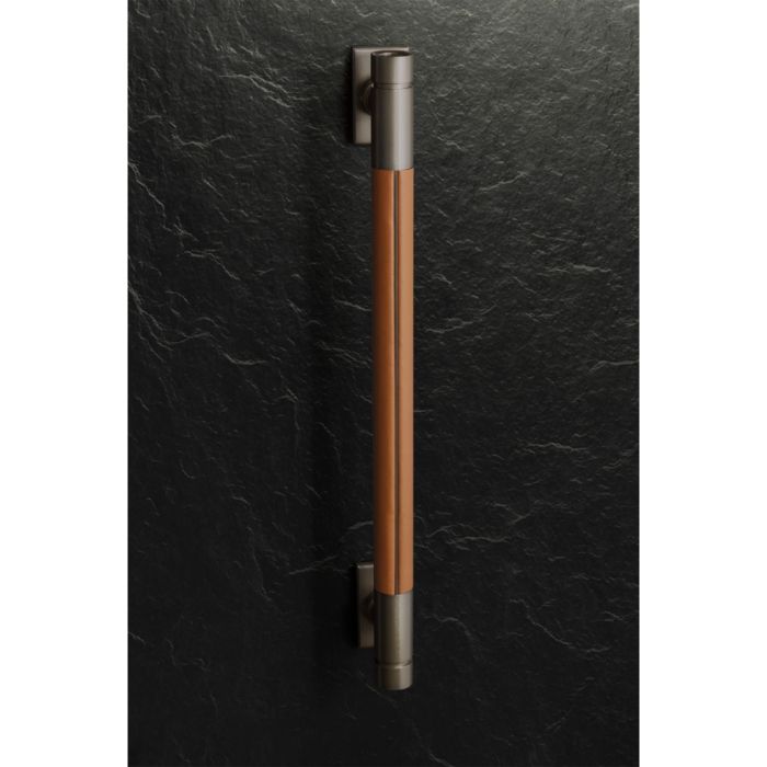 Refrigerator Handle Kit Monogram ZKSP1H1TVT1 in Titanium showcased by Corbeil Appliances
