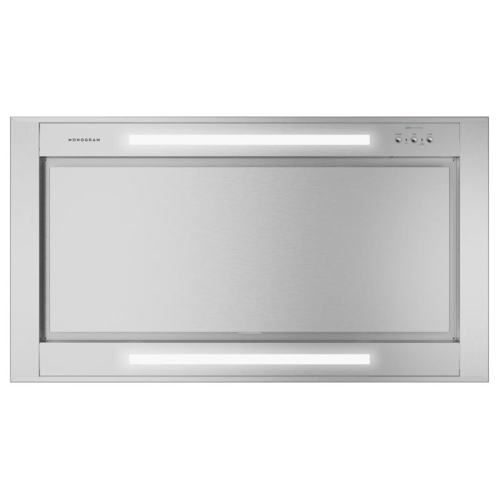 48 In. Chimney Hood  1120 Cubic feet per minute Monogram ZVIS481SRSS Stainless  Wall-mount  1120 cubic feet per minute