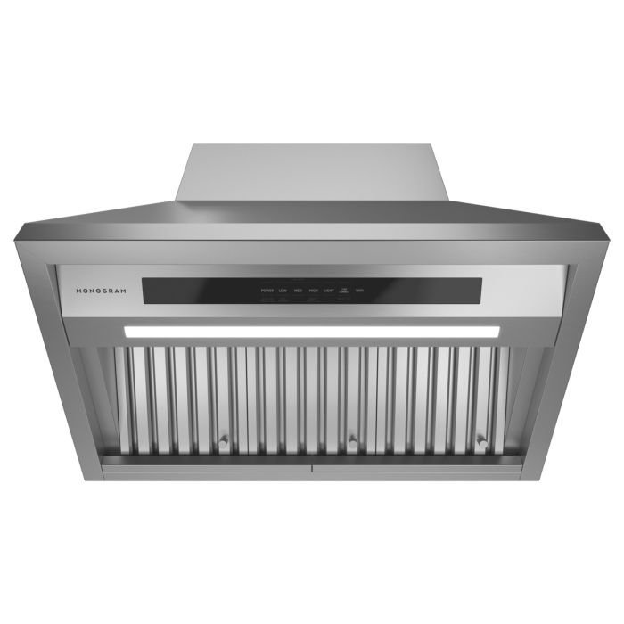 36 In. Hood  610 Cubic feet per minute Monogram ZVW1360SPSS Stainless  Wall-mount  610 cubic feet per minute