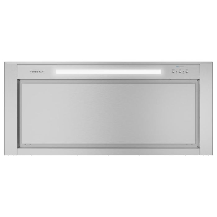 48 In. Chimney Hood  1220 Cubic feet per minute Monogram ZVWS481SRSS Stainless  Wall-mount  1220 cubic feet per minute
