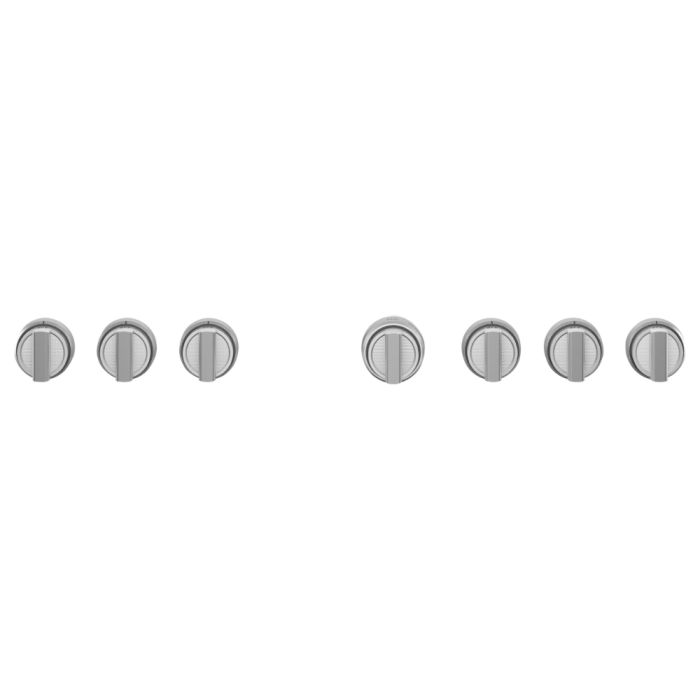 Range Knob Kit Monogram ZXPR36KKTSS in Stainless showcased by Corbeil Appliances