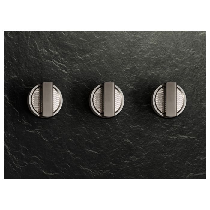 Range Knob Kit Monogram ZXPR36KKTT1 in Titanium showcased by Corbeil Appliances