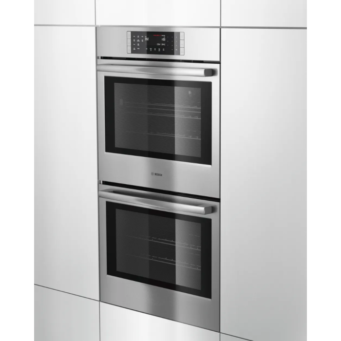 Four mural  Bosch HBL8651UC Inox   Capacité  4.6 pieds cubes  8 495 W Watts  Encastrable largeur 30 pouces