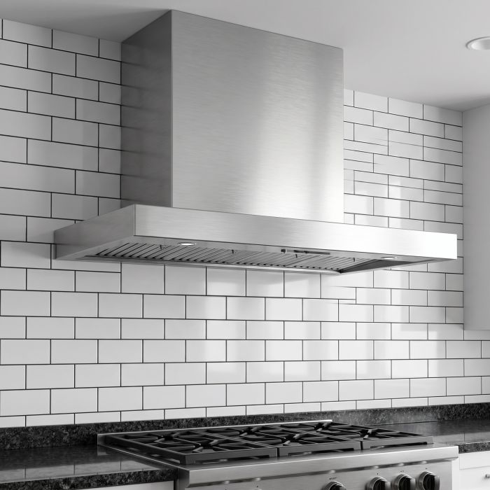 Duct Cover AVIVA AD-884S-22 in Grey showcased by Corbeil Appliances
