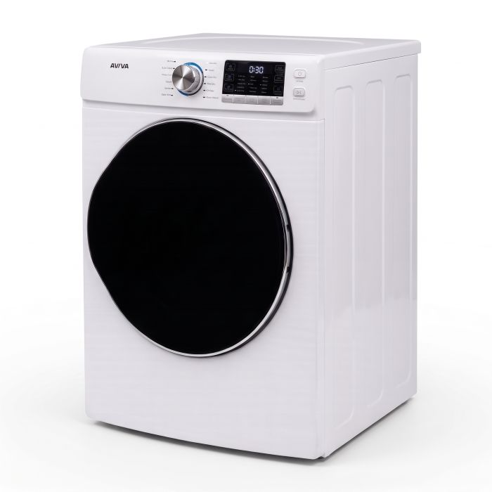 Sécheuse AVIVA ALFD2780W 8 pi. cu.   Capacité  8 pieds cubes  Cycles 9   Autoportant   Système de séchage Ventilé