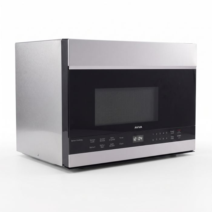 Micro-onde 1000 W 1.4 pi. cu. AVIVA AOTRM243SB  Inox Capacité 1.4 pied cubic  puissance 1000 watt  Hotte sous cabinet