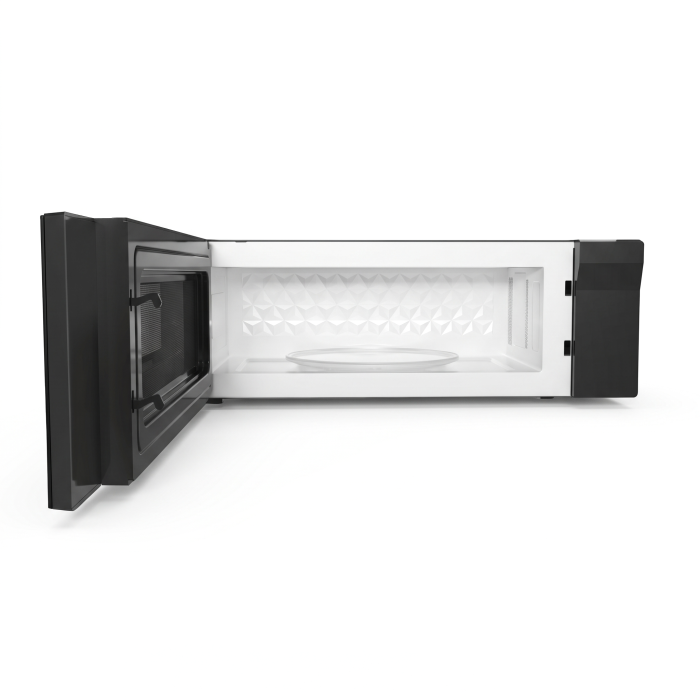 Micro-onde 1000 W 1.2 pi. cu. AVIVA AOTRS30400S  Noir Capacité 1.2 pied cubic  puissance 1000 watt  Au-dessus de la cuisinière