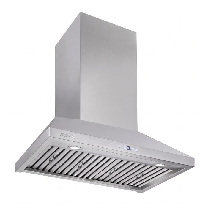 30 In. Chimney Hood  860 Cubic feet per minute AVIVA AVN-308CS3 Stainless  Wall Mount  860 cubic feet per minute