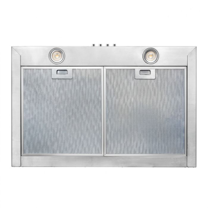 24 In. Under Cabinet Hood  280 Cubic feet per minute AVIVA AVU243RSB Stainless  Seamless Built-in Under Cabinet  280 cubic feet per minute