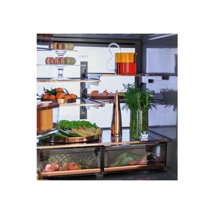 Refrigerator GE Café CGE29DP4TW2 White  Capacity 28.7 cubic feet French Door   width 36 inches
