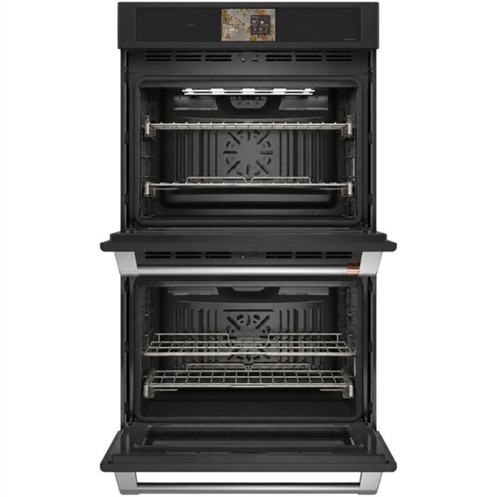 Wall oven  GE Café CTD90DP3ZD1 Black   Capacity  5 cubic feet  2850 Watts  Built-in Width 30 inches