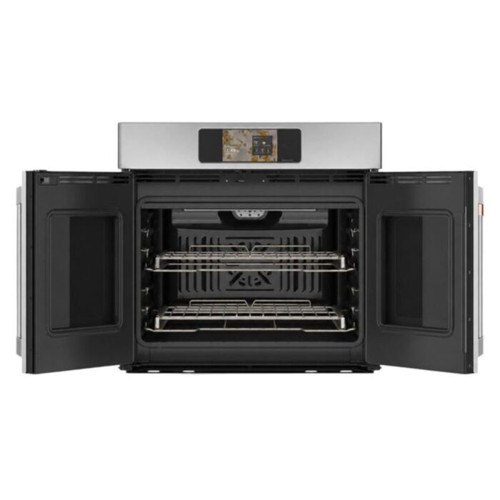 Wall oven  GE Café CTS90FP2ZS1 Stainless   Capacity  5 cubic feet  2850 Watts  Built-in Width 30 inches