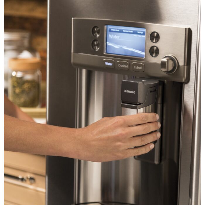 Refrigerator GE GZS24NYYFS Stainless  Capacity 23.7 cubic feet Side by Side   width 36 inches