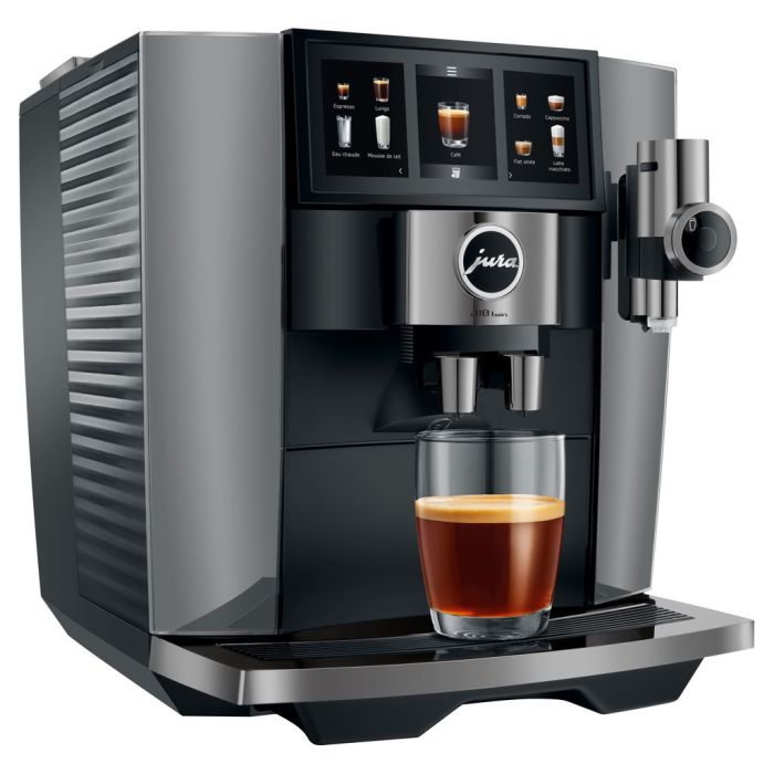 Jura J10 Twin Coffee Machine JU15724  Coffee Bean Capacity (oz) 2 × 6.3 oz / 2 × 180 g  Tank Capacity (Gal):64 oz / 1.9 l Installation type On counter