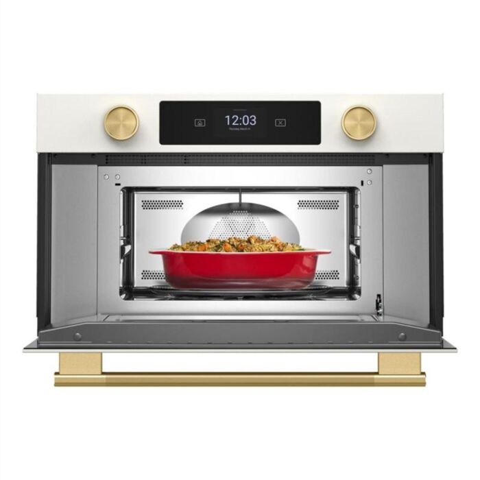 Microwave 900 W 1.4 cu. ft. KitchenAid KMBS730SPL  White Capacity 1.4 cubic feet  power 900 watt  Built-in