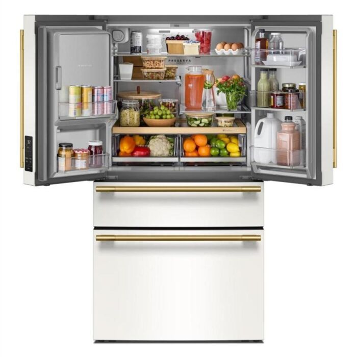 Refrigerator KitchenAid KRMF436SPL White  Capacity 28.74 cubic feet French Door   width 36 inches