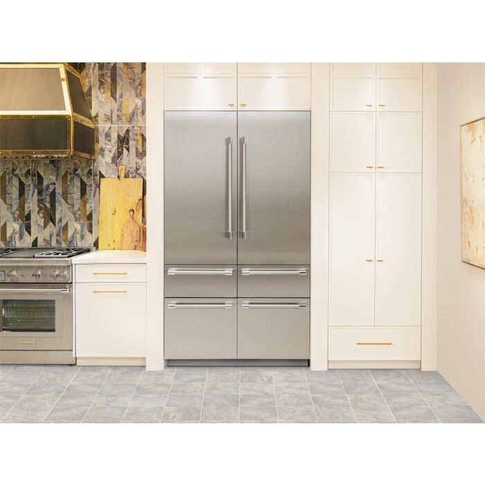 Refrigerator Thermador T48BT122NS Stainless  Capacity 26.8 cubic feet French Door   width 48 inches