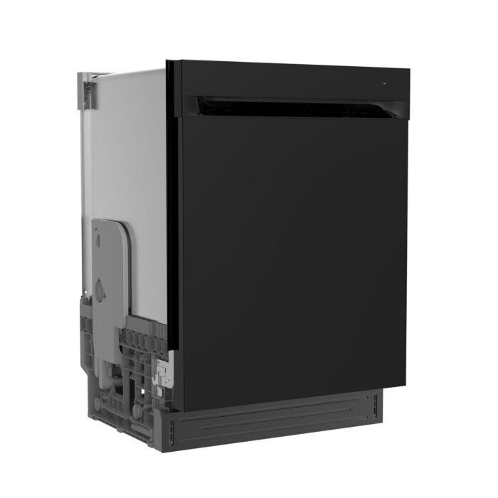 23.62 In. 54 dB Dishwasher GE UDT610HSZBB width 24 inches  54 Decibels  4 cycles  Built-in, Undercounter