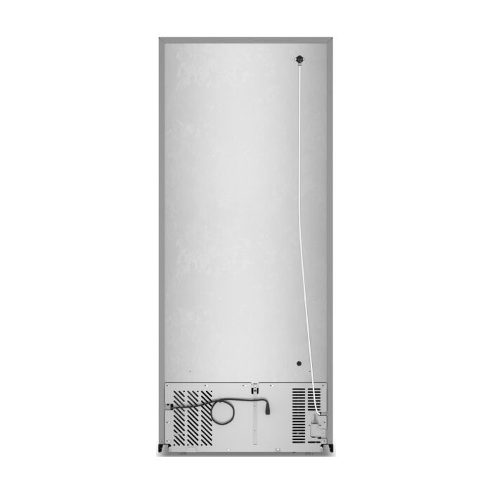 Whirlpool WRTX4418TZ stainless steel top freezer refrigerator, doors open
