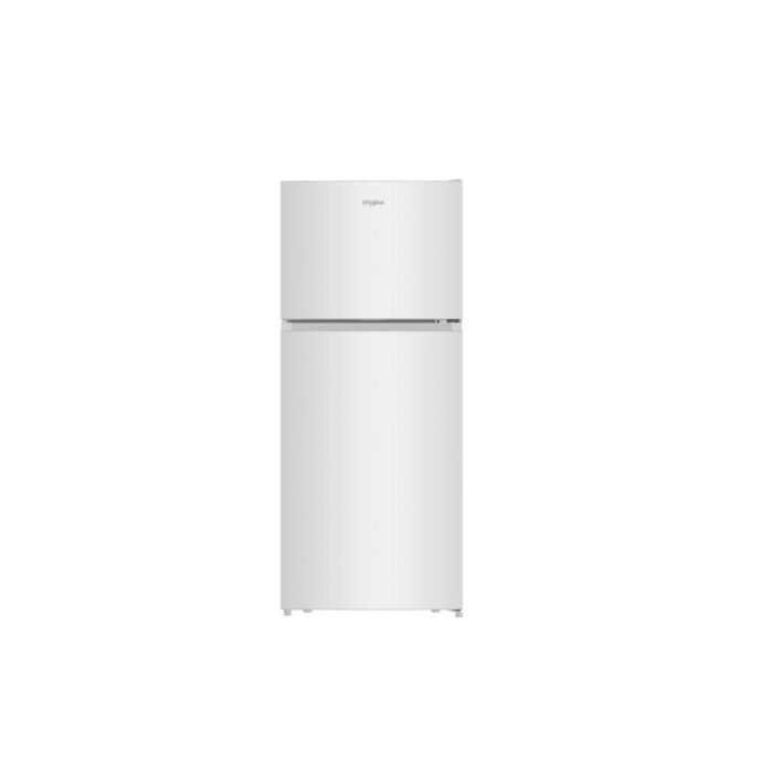 Whirlpool WRTX6418TW white top freezer refrigerator, doors open