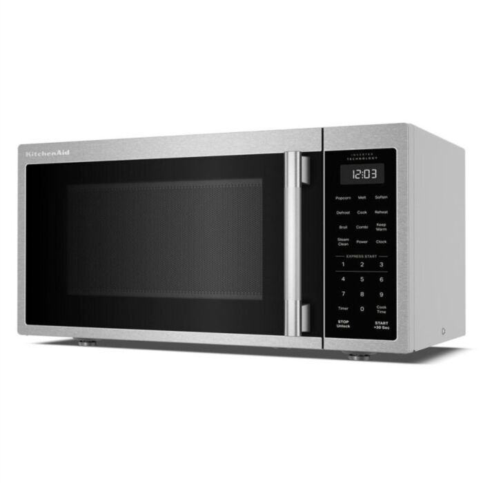 Microwave 1100 W 1.2 cu. ft. KitchenAid YKMCS3020TPS  Stainless Steel Capacity 1.2 cubic feet  power 1100 watt  On counter