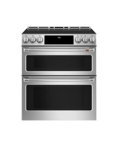 30 in. Induction GE Caf&eacute; Range 2.4 cu.ft with 5 burners in Stainless CCHS950P2MS1  Stainless  5 Burners     Capacity 2.4 cubic feet  2650 Watts  Width 30 inches