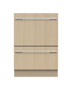 Lave-vaisselle double int&eacute;gr&eacute; tiroir, 24 po, 43 db, panneau requis, Fisher & Paykel DD24DTI9 N Decibels 43   6 cycles Encastrable   largeur 24 pouces