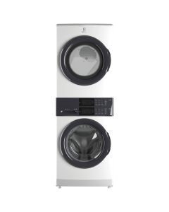 Electrolux Laundry center, 5.1 cu.ft washer, 8 cu.ft white electric dryer ELTE730CAW Capacit&eacute; 5.1 pieds cubes  cycle nettoyage 7   largeur 27 pouces